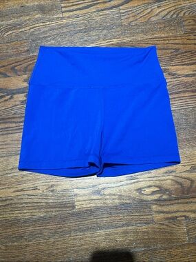 Yogalicious High-Waist Royal Blue Bike Shorts